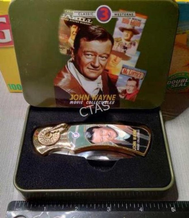 John Wayne Movie Collectibles Pocket Knife
