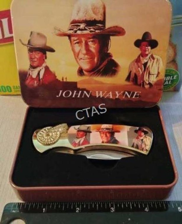 John Wayne Movie Collectibles Pocket Knife