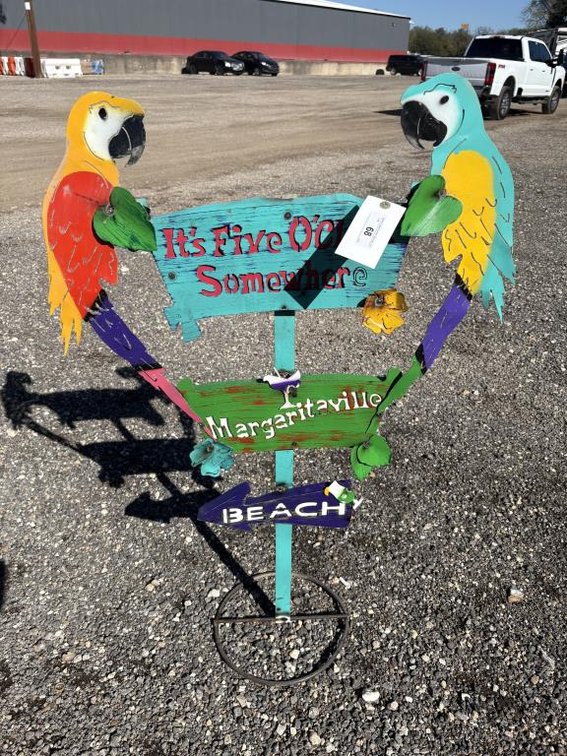 Metal Art-Margaritaville 5 O'Clock Somewhere Sign