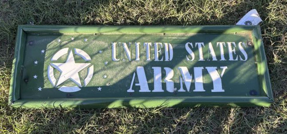 Metal Art- United States Army Sign