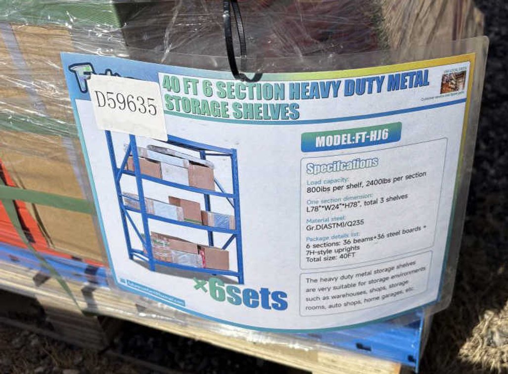Future 40' 6 Section Heavy Duty Metal Storage