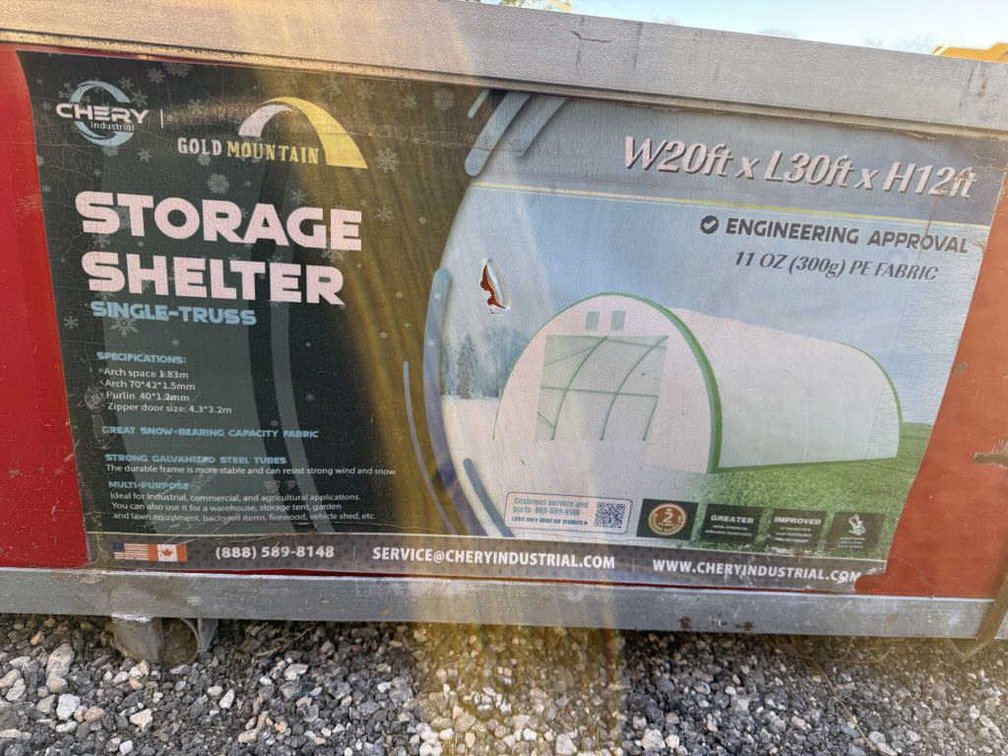 Cherry Industry Storage Shelter w/ Loft