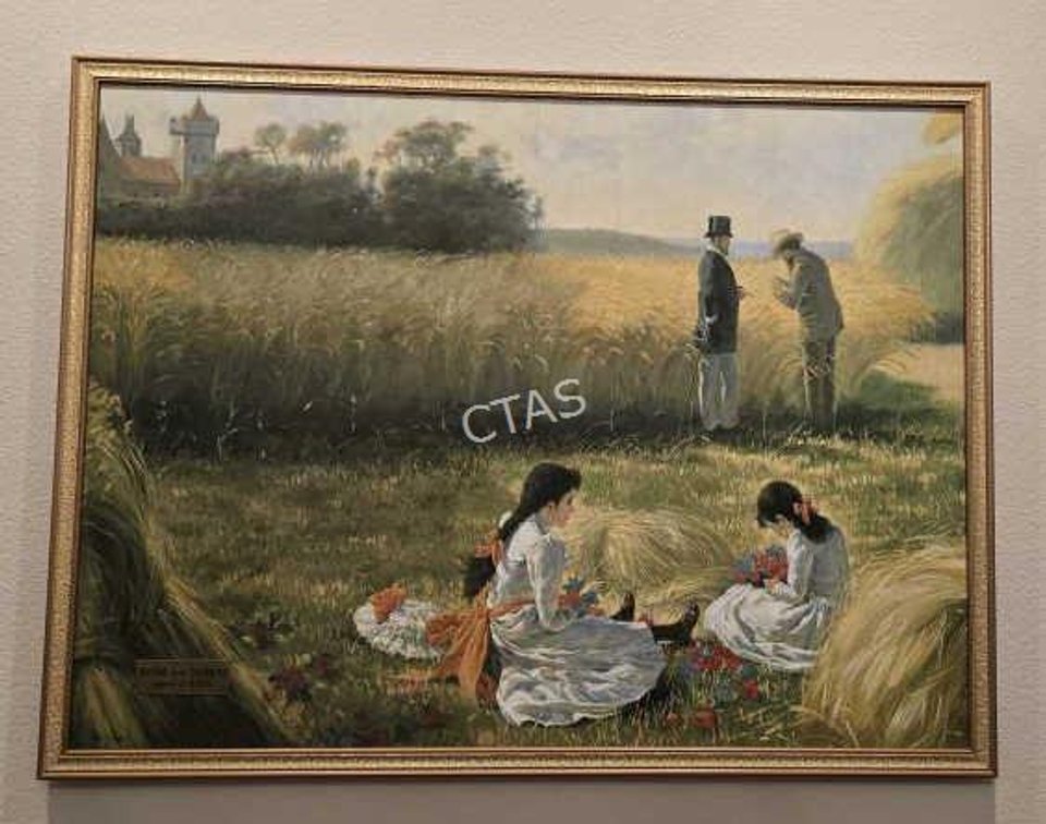 Harvest Pictorial Landscape Oil on Canvas