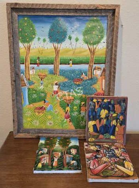 Folk Art Canvas Art by E. Lucier, Astrel &