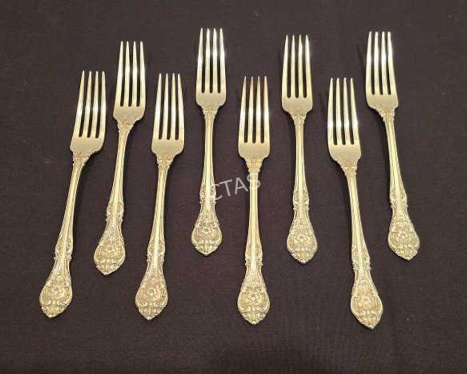 (7) Gorham King Edward 1936,Sterling 7-1/8" Forks