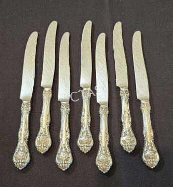 (7) Gorham King Edward 1936 Sterling Knives
