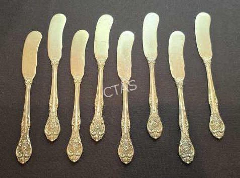 Gorham (8) King Edward 1936 Sterling Butter Spread
