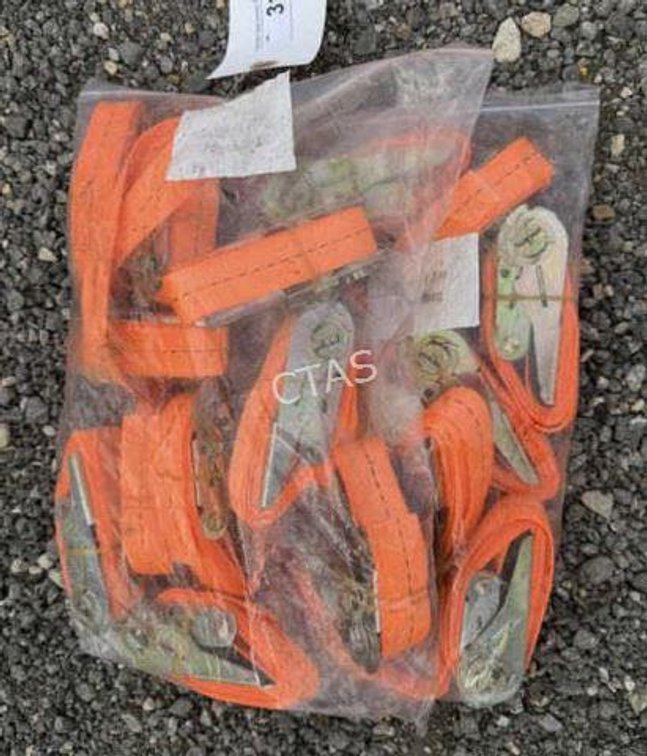 (20) Ratchet Straps - 2.5cm x 1.5m