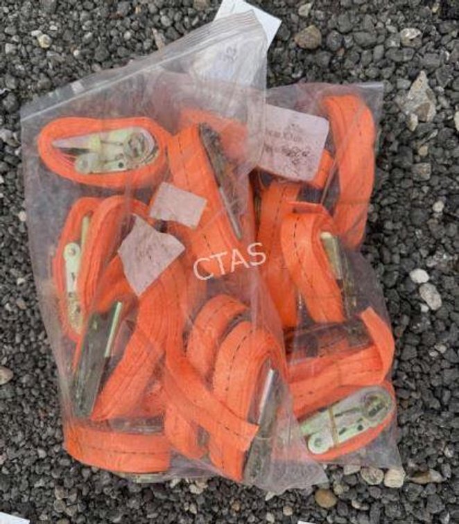 (20) Ratchet Straps - 2.5cm x 3m