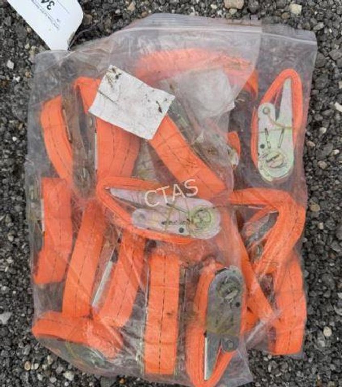 (20) Ratchet Straps - 2.5cm x 1.5m