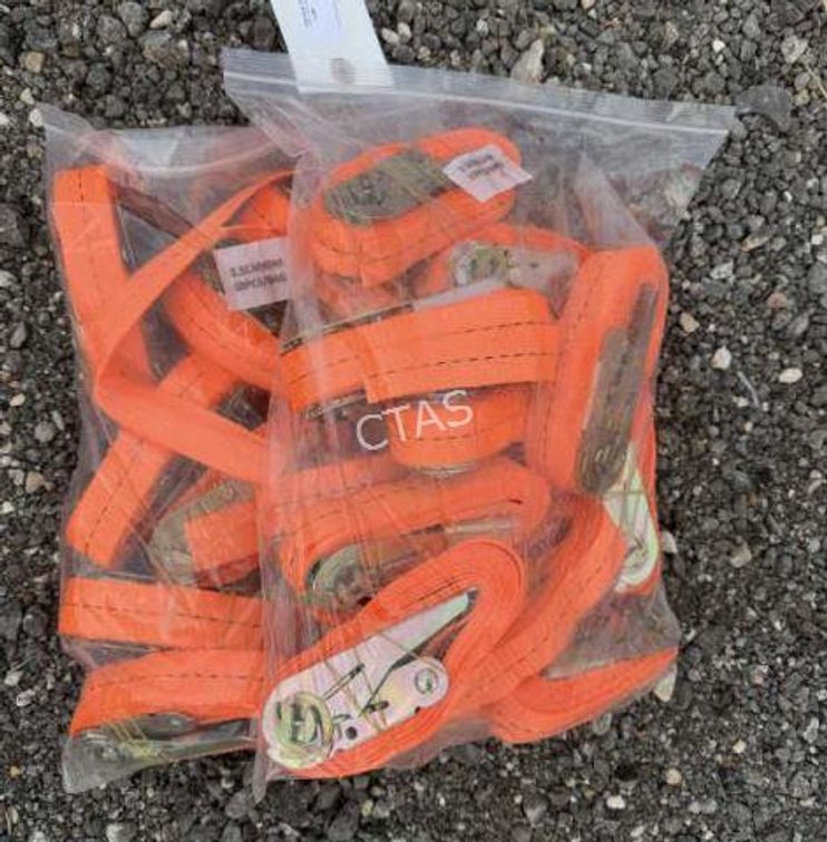 (20) Ratchet Straps - 2.5cm x 3m