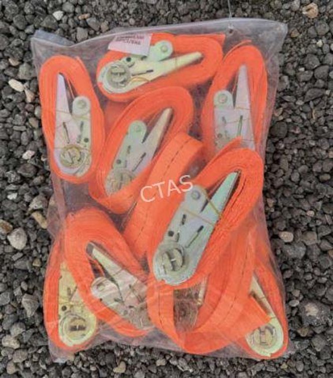 (10) Ratchet Straps - 2.5cm x 3.5m