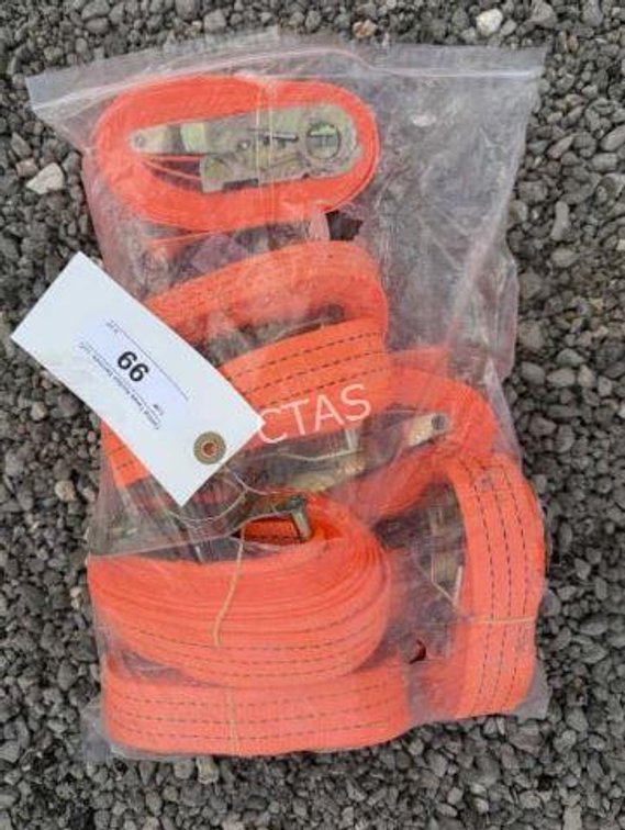 (8) Ratchet Straps - 3.8cm x 5m
