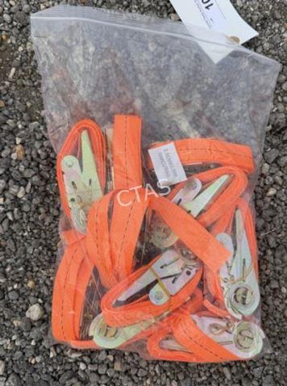 (10) Ratchet Straps - 2.5cm x 1.5m