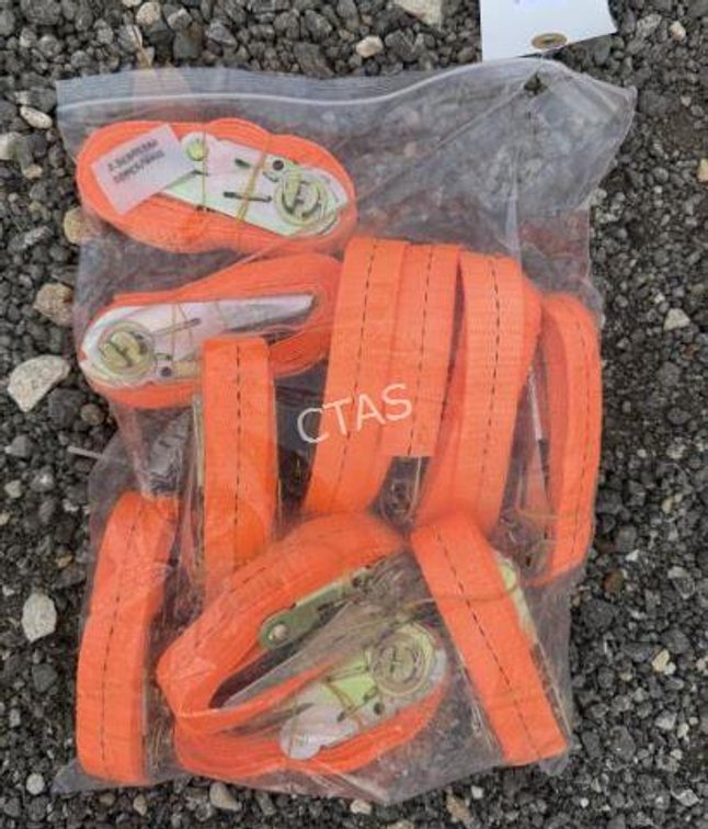 (10) Ratchet Straps - 2.5cm x 3m