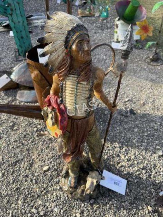 Resin Indian Chief Statue