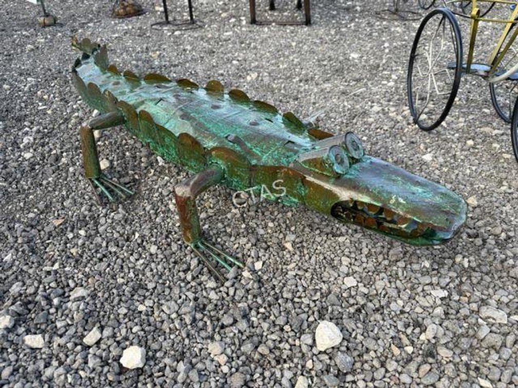 Metal Art - Green Aligator
