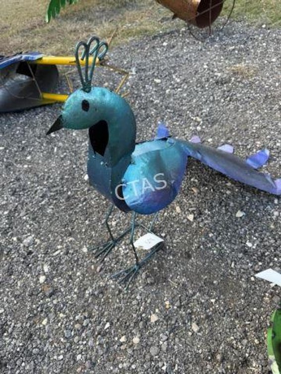 Metal Art - Blue Peacock