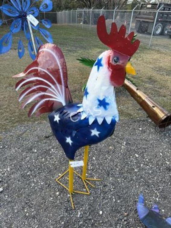 Metal Art - Large Americana Rooster
