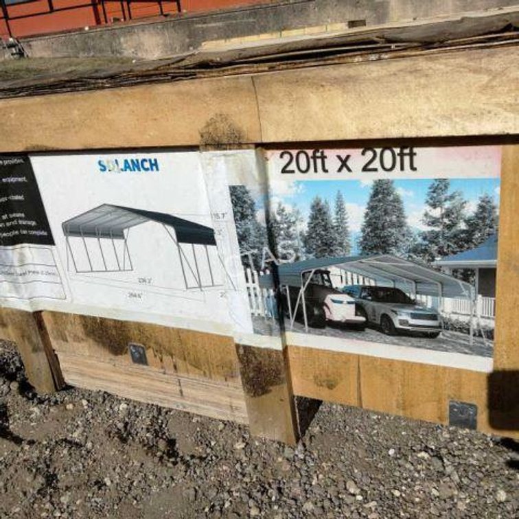 20' x 20' High-End Carport - Open Sides
