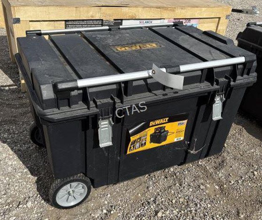 Large DeWalt Anti-Rust Tote w/ Wheels