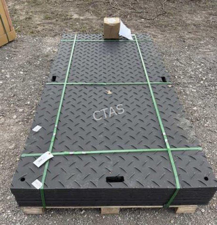 (12) Ground Road Protection Mats 4' x 8'