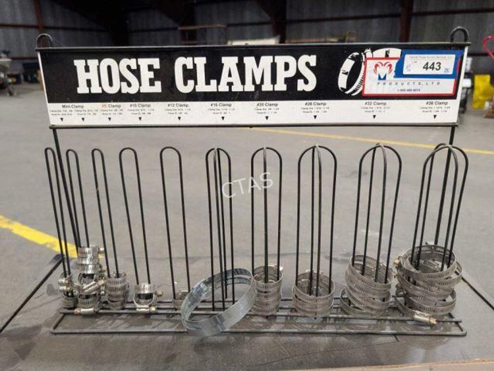 Hose Clamp Display Stand & Clamps