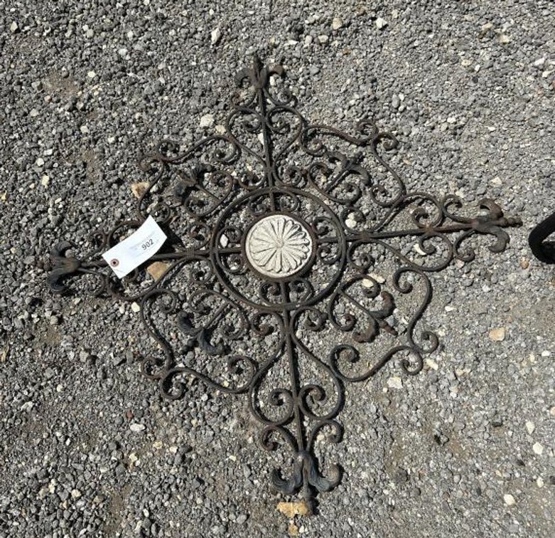 Rustic Cast Iron Medallion