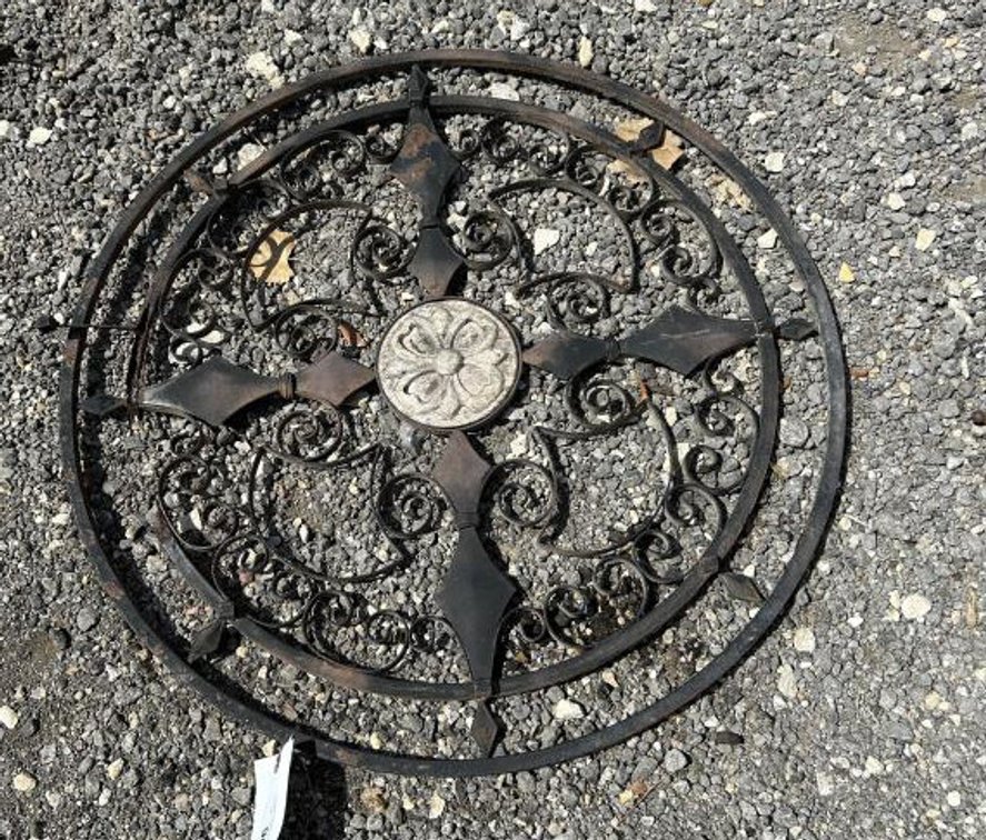 Rustic Cast Iron Medallion