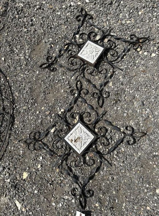Wrought Iron Square Metal Wall Decor