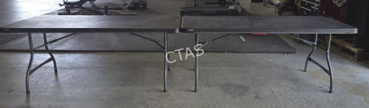 (2) 6' Lifetime Black Folding Tables