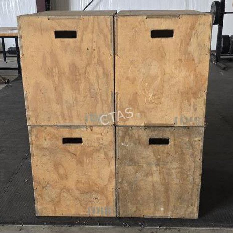 (4) Rogue Workout Boxes