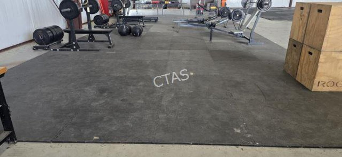 Rubber Mat Flooring Section w/ Trim