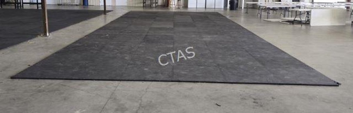 Rubber Mat Flooring Section w/ Trim