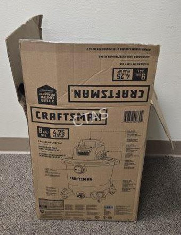 Craftsman 9-Gallon Wet / Dry Vac - Opened, NIB