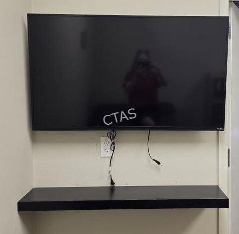 Vizio 48" Flatscreen TV w/ Floating Shelf