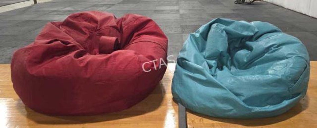 Red & Turquoise Bean Bag Chairs