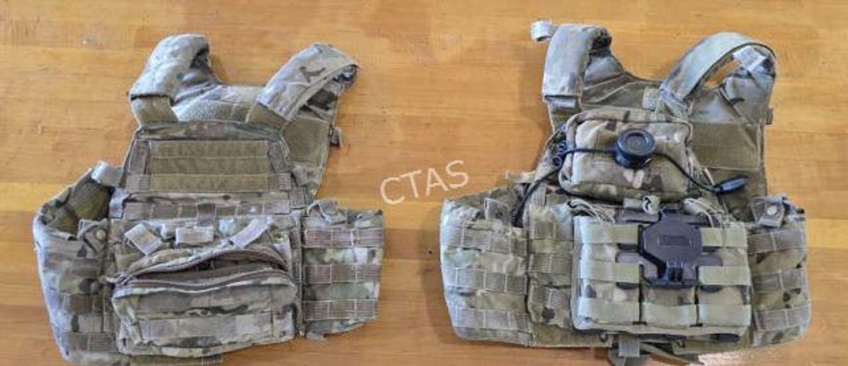 (2) Multi-Cam Tactical Plate Carrier Vests