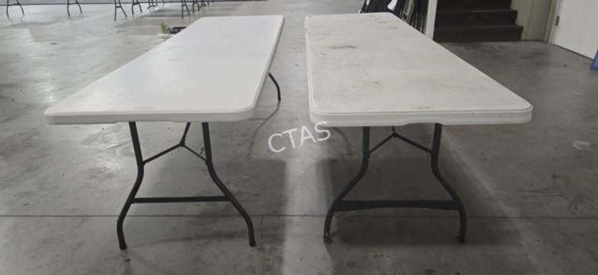 8' Lifetime & Cosco Folding Tables