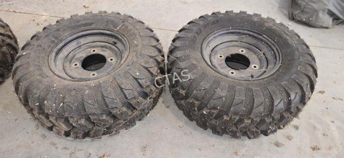 (2) Duro 26x11.00R12 ATV Tires, 4-Lug