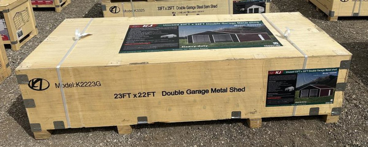 Double Garage Metal Barn 23' x 22' - K2223G