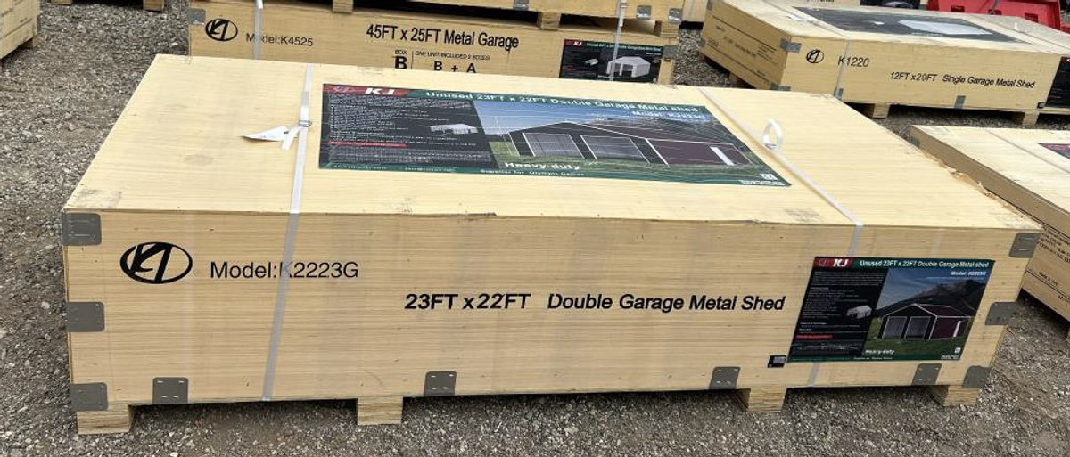 Double Garage Metal Barn Shed 23' x 22' - K2223G