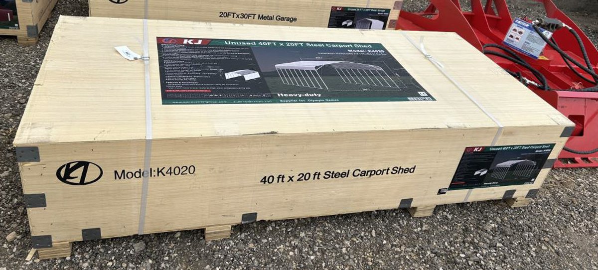 Steel Carport w/o Side Walls 40' x 20' - K4020