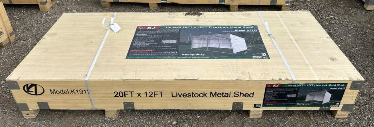 Livestock Metal Shed - 20' x 12' - K1912