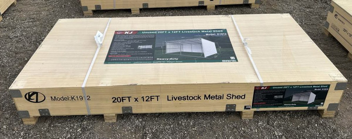 Livestock Metal Shed - 20' x 12' - K1912