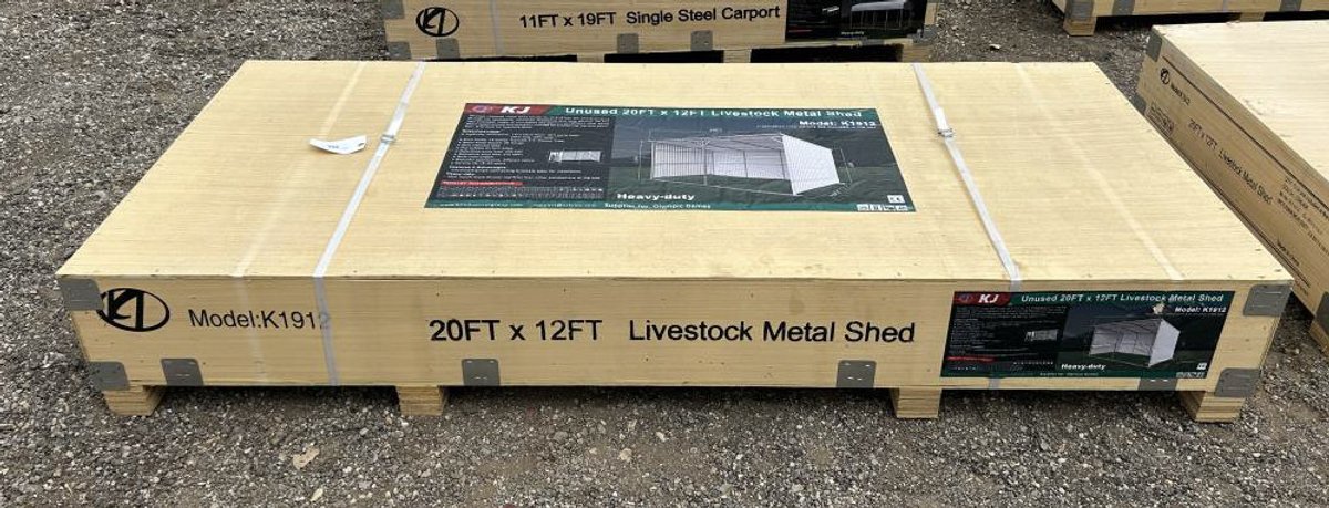 Livestock Metal Shed - 20' x 12' - K1912
