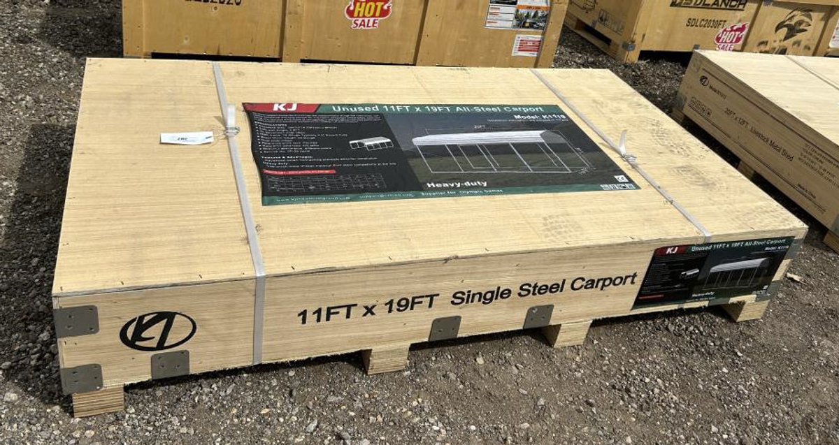Steel Carport w/o Side Walls 11' x 19' - K1119