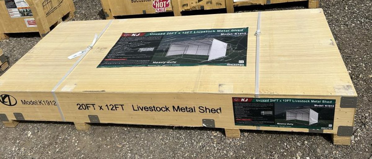 Livestock Metal Shed - 20' x 12' - K1912