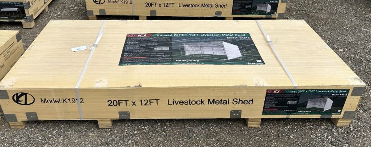 Livestock Metal Shed - 20' x 12' - K1912
