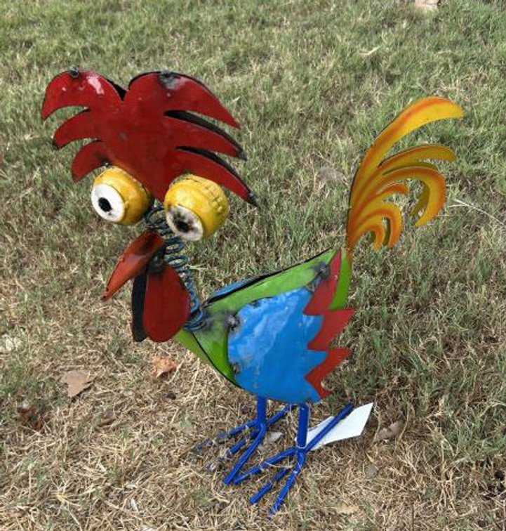 Metal Art - Large Big Eyed Rooster